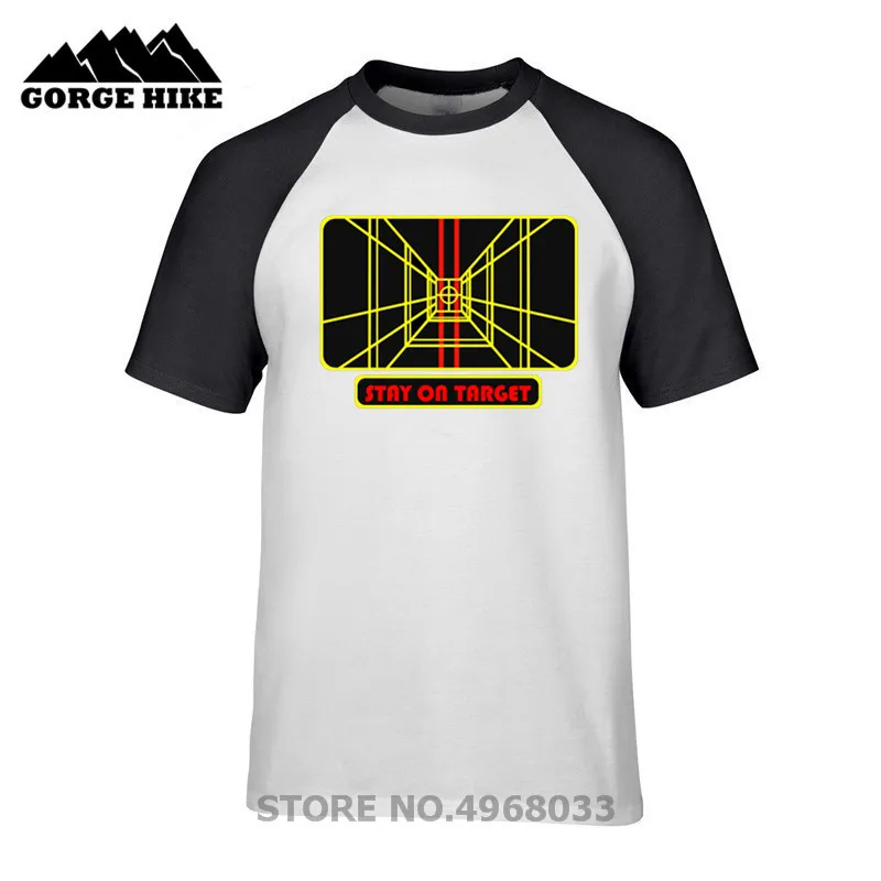 

2019 Hot Sale 3D Print T-shirt Star Wars Stay on Target Men Women Unisex Black T shirt Party Gift Guys Team Tshirt Wholesale Tee