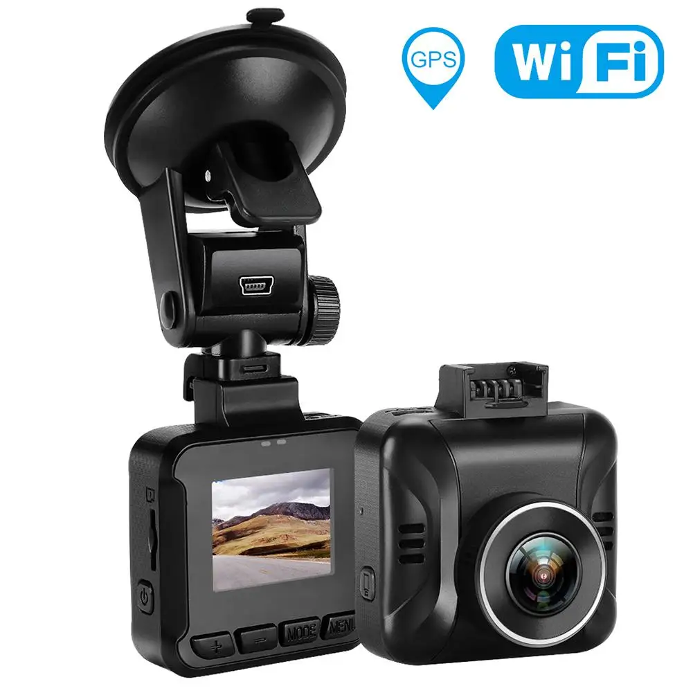 

DC 12V Universal High Quality 1080P Car Recorder WIFI Wireless Transmission Data GPS Track Record Driving Recorder Car DVR