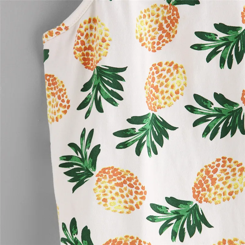 HOT sell Fashion womens tops and blouses summer 2018 Pineapple Print Tank Top Sexy Short Halter Top blouse camicette Y18#N  (3)