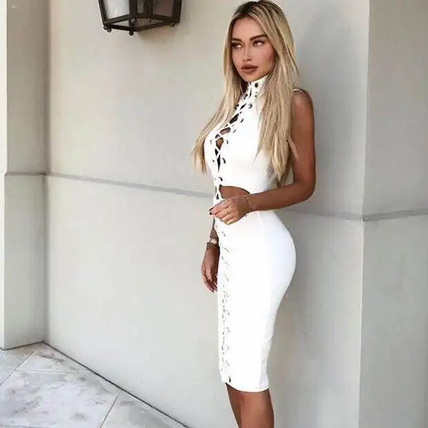 hot white dress