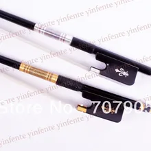 2x Виолончель Лук Черный углеродного волокна эбенового дерева лягушка цветочный узор