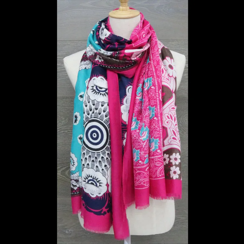 cotton scarf winter shawl for womens cape stoles Printing wrap hijab cape female scarves snood