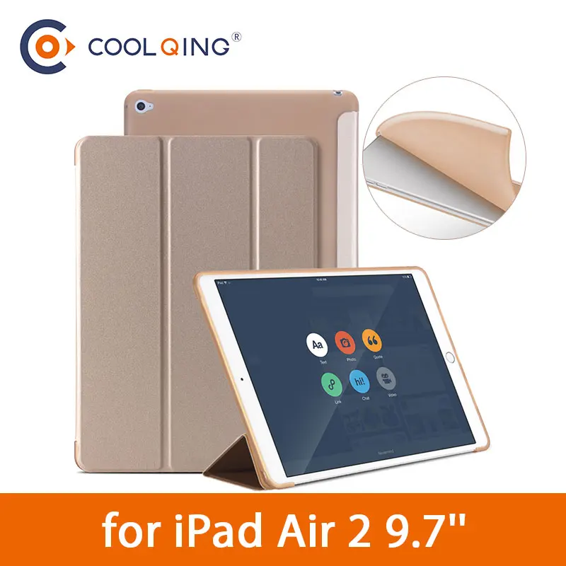 

Tri-folded TPU Tablets Case For iPad Air 2 9.7 Soft Protective Covers PU Leather Tablet Smart Case For iPad Air Case iPad Air9.7