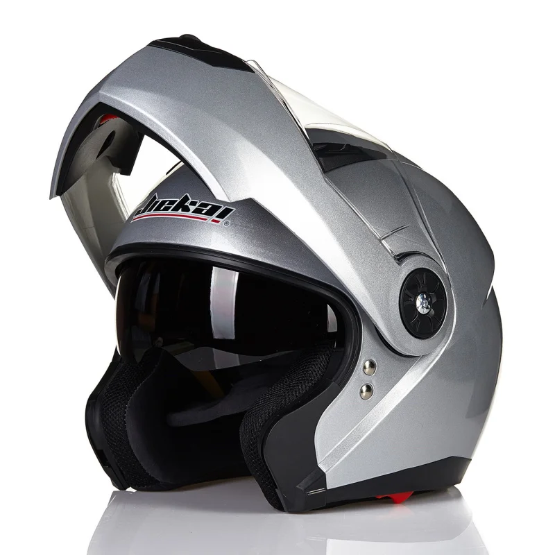 Классический двойной козырек мотоциклетный шлем JIEKAI 115 модель откидной мотоциклетный шлем DOT одобренный защитный шлем