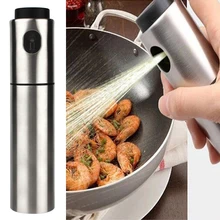 Portable Edelstahl Olive Pumpspray Mini Flasche Öl Sprayer Küche Werkzeug Für Italienische Pasta/Pizza/Salat/brot # FY10486