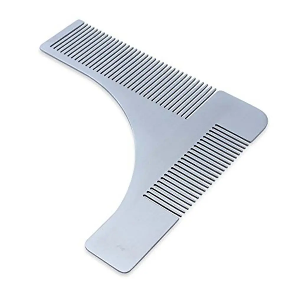

Stainless Steel Beard Shaping Tool for Men Facial Hair and Neck & Goatee - Makes Perfect Razor Trimming Line