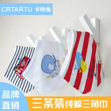 3 шт./компл. высококачественный хлопок новорожденных нагрудники бандана нагрудники bebes baberos треугольник шарф для девочек, для мальчиков детские нагрудники