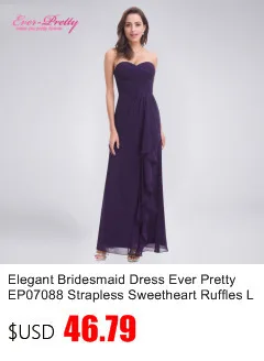 Платья для выпускного вечера Ever-Pretty EP08100 уникальные стразы на одно плечо Красные шифоновые вечерние платья для женщин платье для выпускного вечера