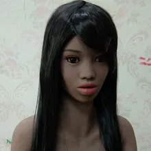 #88 Africa black girl oral sex doll head for big size love doll 135cm/140cm/148cm/153cm/152cm/155cm/158cm/163cm/165cm/170cm