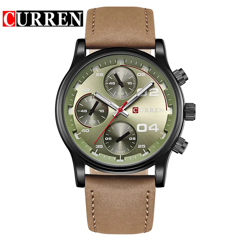 

Luxury Brand CURREN Novel Style Men Watches Casual Sport Wristwatch Leather Strap Quartz Men's Watch Male Clock Reloj Hombre