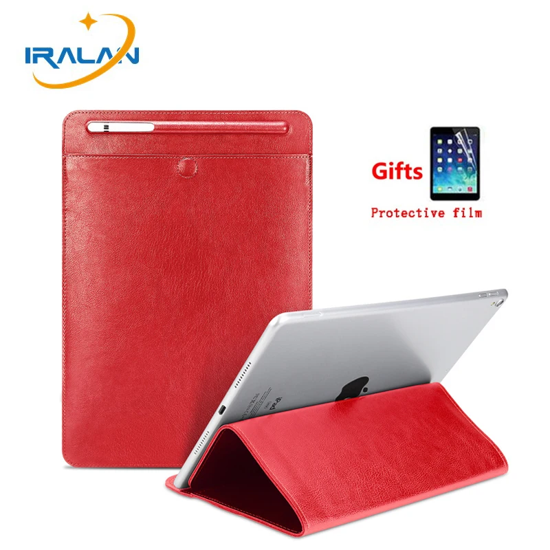 

Sleeve Bag For ipad Pro 10.5 11 inch Case With Apple Pencil Stylus Pen Slot Holder Magnetic Button Waterproof Stand Cover+ Film