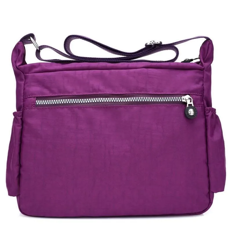 Bolsa de Ombro Oxford Feminina, Pacote de Nylon Impermeável, Estilo Rural, Lazer ou Viagem, de Alta Qualidade, Marca