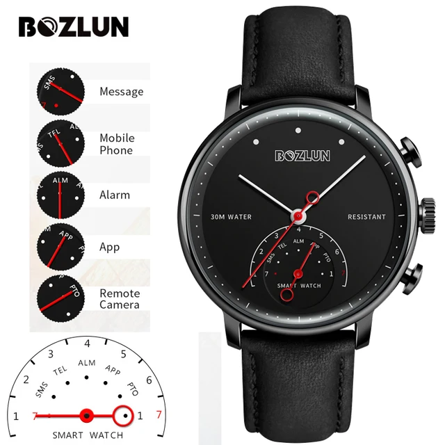 High Quality Hybrid Smart Watch Android Men Fashion Brand Quartz Wristwatch Pedometer Sport