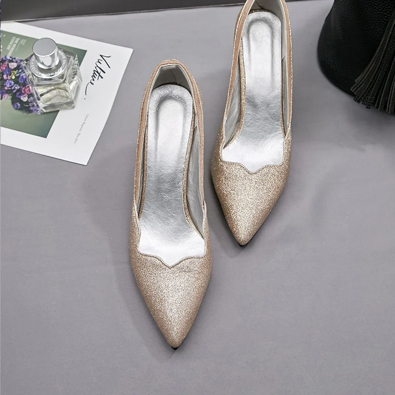 38 42 Pumps Cn 44 Talon Rétro Oversize Slip Pumps Lukuco 46 37 Femmes Mince Chaussures 43 Parti Nouveau 40 on Femme 39 45 Pompes 47 48 Vintage Black 41 gold Haut qfxYzw