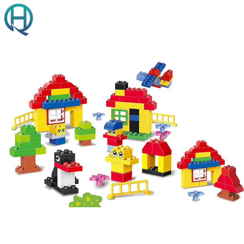 HuiMei Assembled Playground DIY Model Big Building Blocks Bricks Baby Early Educational Learning Gift Toys for Kids Children baby-building-blocks