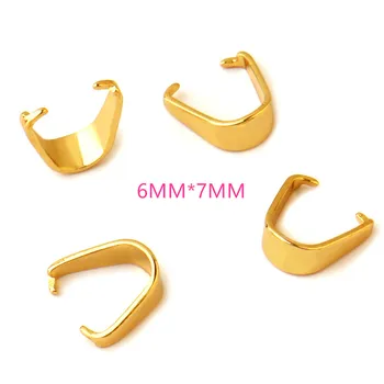 

100/piece / 6 * 7 mm stainless steel pendant pinch lock DIY jewelry accessories wholesale