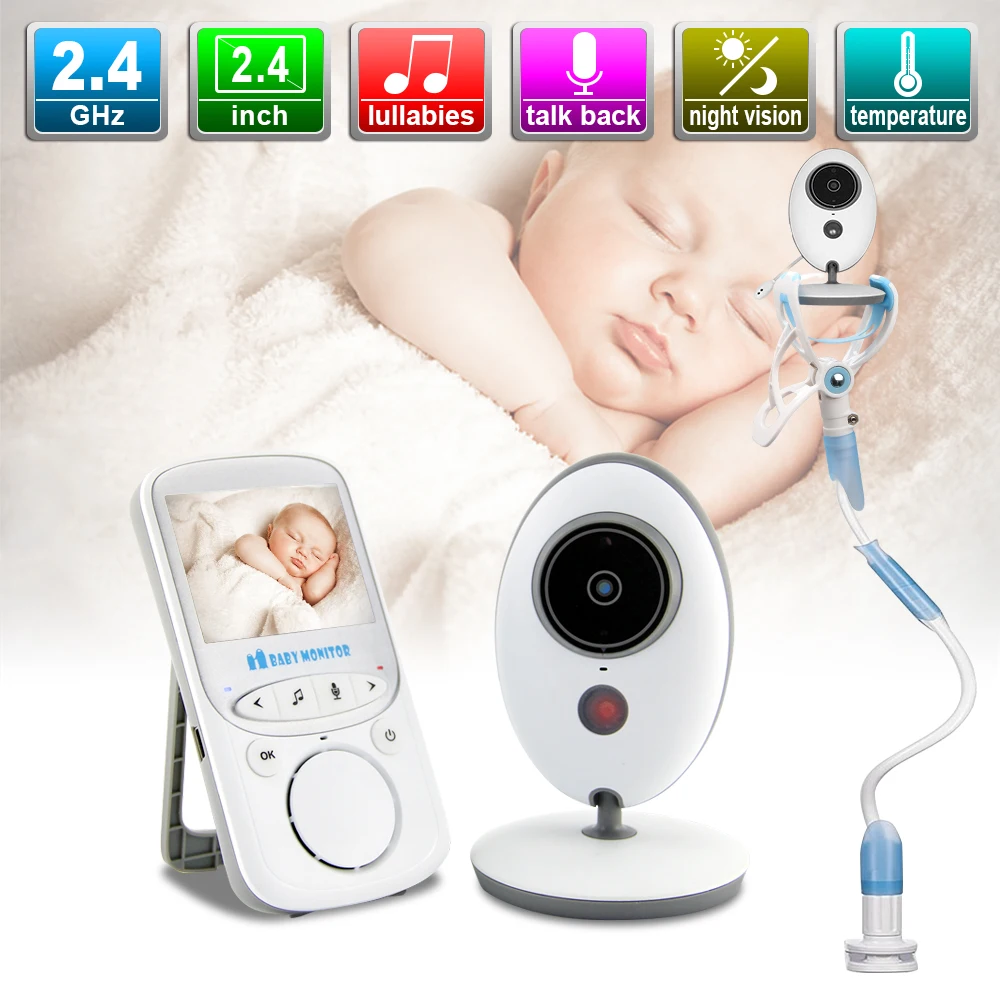 

Wireless Audio Video Baby Monitor Camera Radio Nanny Music Intercom IR 24h Portable Baby Camera Baby Walkie Talkie Babysitter