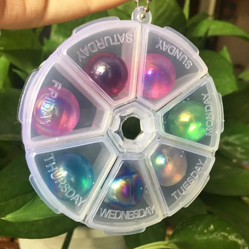 1 set Natural aura light quartz crystal balls spheres healing stones for speciment gifts (5)