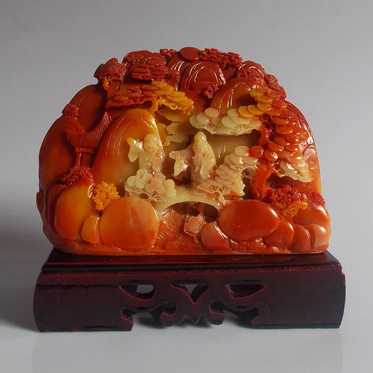 Hand engraving Artwork Special offer new Shoushan stone carving
