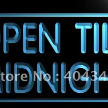 LK081-открытый до полуночи кафе, бар, паб световая вывеска
