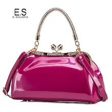 Элегантные женские сумки, сумки через плечо, новинка, модный дизайн, бриллианты, сумка-тоут, Женская Повседневная лакированная кожаная сумка, высокое качество