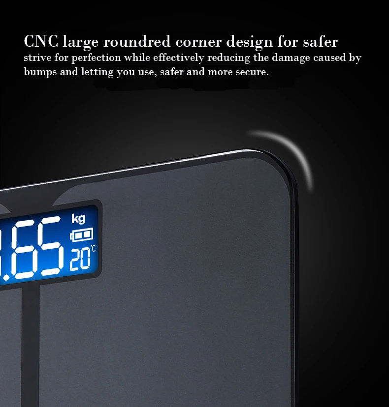 Новые электронные напольные весы Smart Digital Bathroom Weight Mi бытовые для взвешивания тела