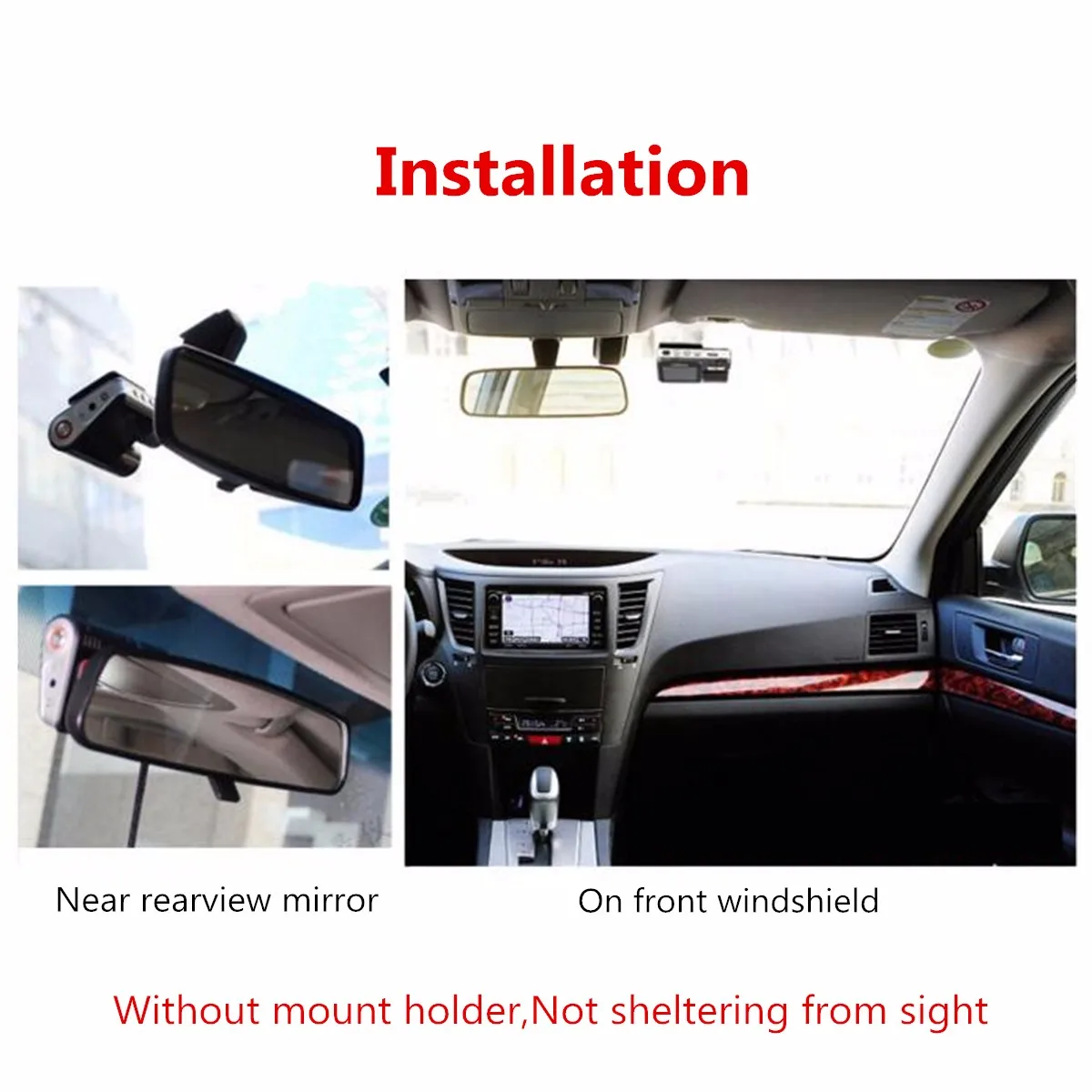 1080P Автомобильный видеорегистратор для транспорта, с двумя объективами камера заднего вида видеокамера ночного видения видеорегистратор