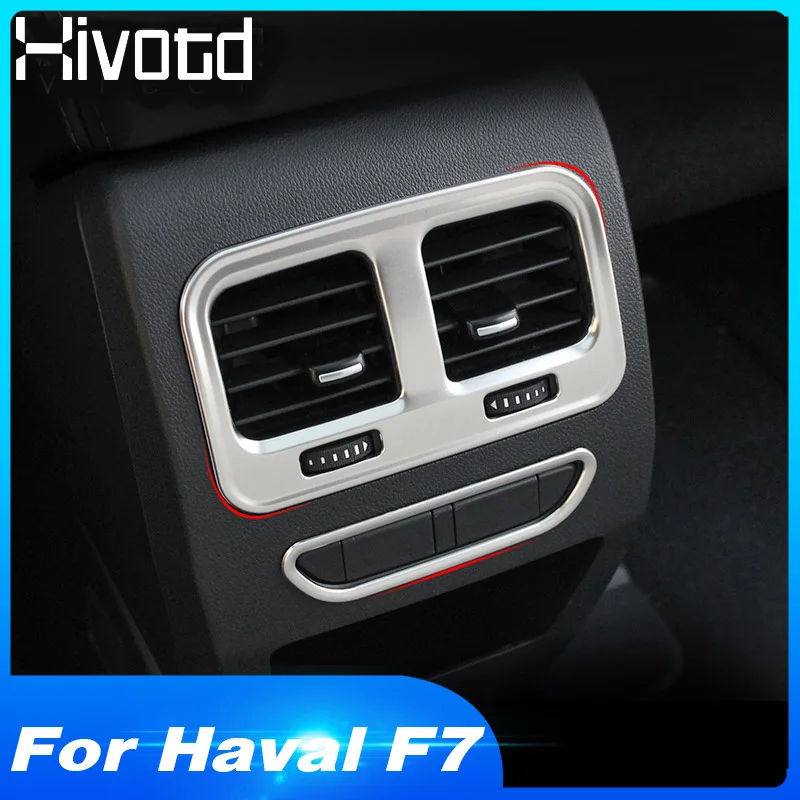 

Hivotd For Haval F7 2019 Car Styling Accessories Armrest Rear Seat Air Outlet Vent Hole Grille Cover Panel Interior Decoration