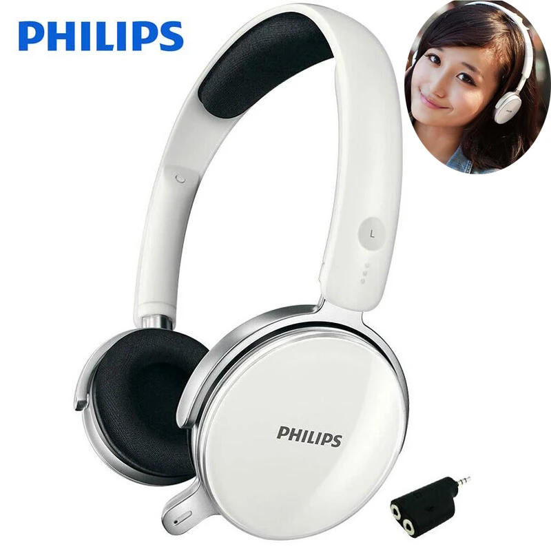 

Philips Professional SHM7110U Headphones with Stereo Bass Wire Control Microphone Headset for Music Phone Official Test