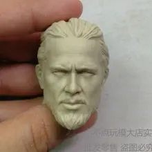 Пустой горячий 1/6 масштаб головы Sculpt Charlie Hunnam Jax Теллер