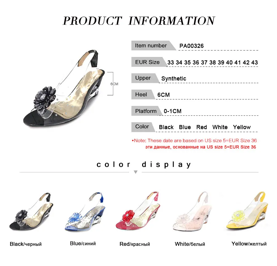 ZALAVOR/Размеры 33-43; Новые Летние босоножки женские босоножки на танкетке с открытым носком и цветами; Милая прозрачная обувь женская обувь