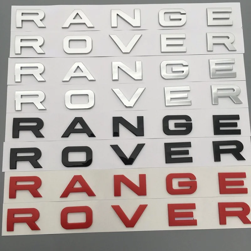

Car Styling Front Or Back Car Emblem Cover Sticker Letters Sports Style Case accessories for Range Rover sport evoque discovery