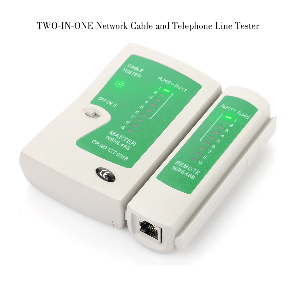 Portable Ethernet Network Cable Tester Tools Kit RJ45 Crimping Crimper Stripper Punch RJ11 Cat5 Cat5E Cat6 Wire Line Detector