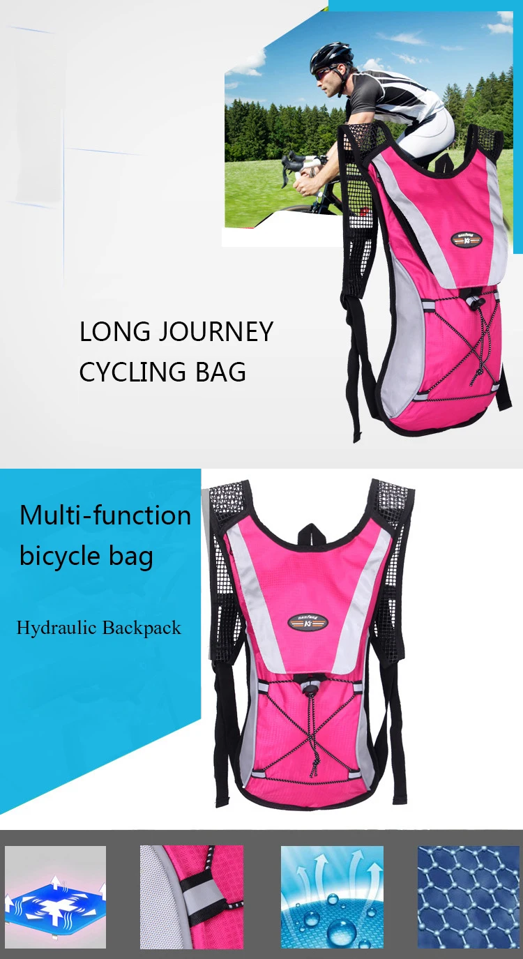 Top 2L Bicycle hydration Bag Cycling Climbing Travel Backpack Mini Bicycle Backpack outdoor Sports water Bags Bike Climbing Running 2