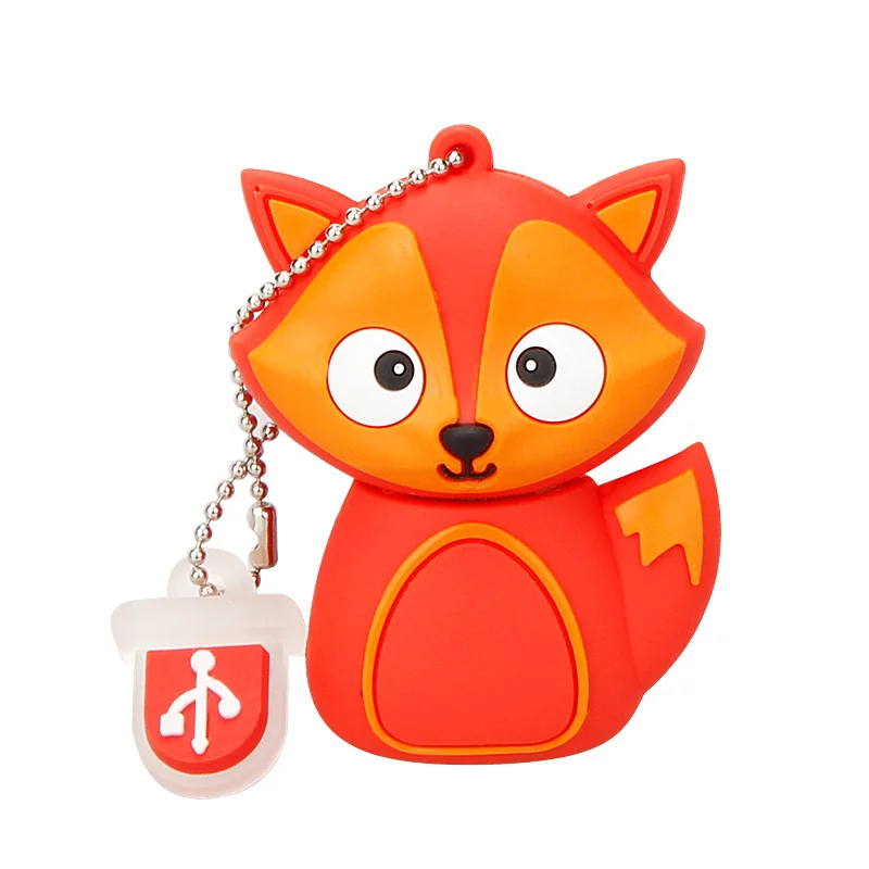 Usb флеш накопитель de dibujos animados fox 1 Гб 2 ГБ 4 8 16 32 64 U disco memoria gif|USB флэш-накопители| |