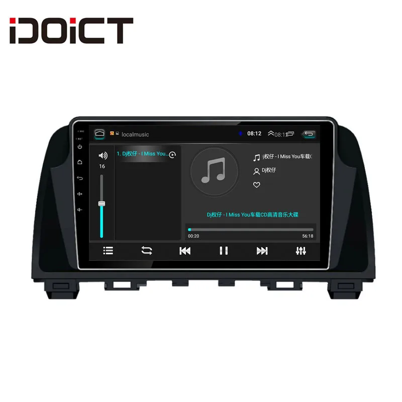 Perfect IDOICT Android 8.1 Car DVD Player GPS Navigation Multimedia For Mazda 6 Atenza Radio 2016 car stereo wifi 4