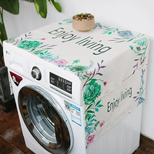 Cheap Fashion Cotton And Linen Fabric Washing Machine Microwave Oven Dust Cover High-Grade European Style Anti Oil Protective Cover Cheap Fashion Cotton And Linen Fabric Washing Machine Microwave Oven Dust Cover High-Grade European Style Anti Oil Protective Cover