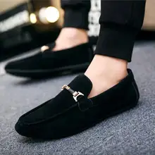 Мужская повседневная обувь; сезон весна; мужские лоферы; дышащие туфли; обувь для езды на велосипеде; размеры 39-46