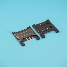 100 шт./лот 1.5 H 6pin слот sim-карты держатель двухкарточный смартфон разъем
