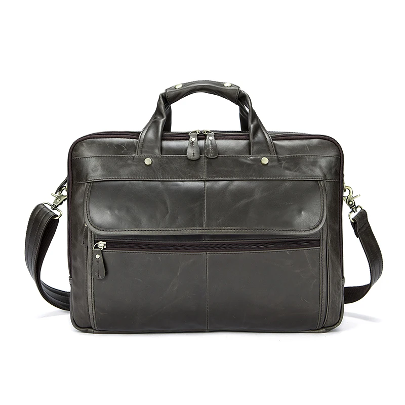 

Men Genuine Leather Bags Business Laptop Messenger Bag Casual Tote Men's Briefcase Shoulder Bag Solid Men Handbag Crossbody Bags