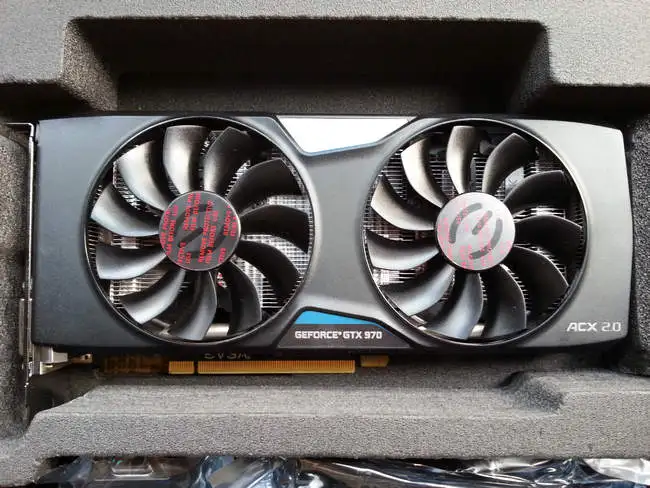  GTX970 4G w/ACX2.0 cooler EVGA performance Gao Anjing 