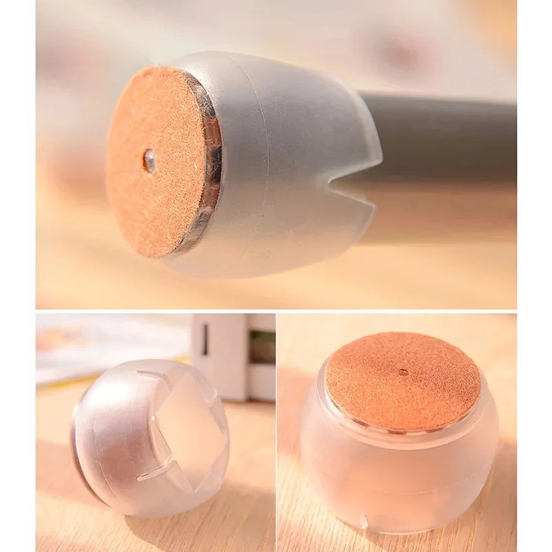 

10pcs Silicone Rectangle Square Round Chair Leg Caps Feet Pads Furniture Table Covers Wood Floor Protectors H99F