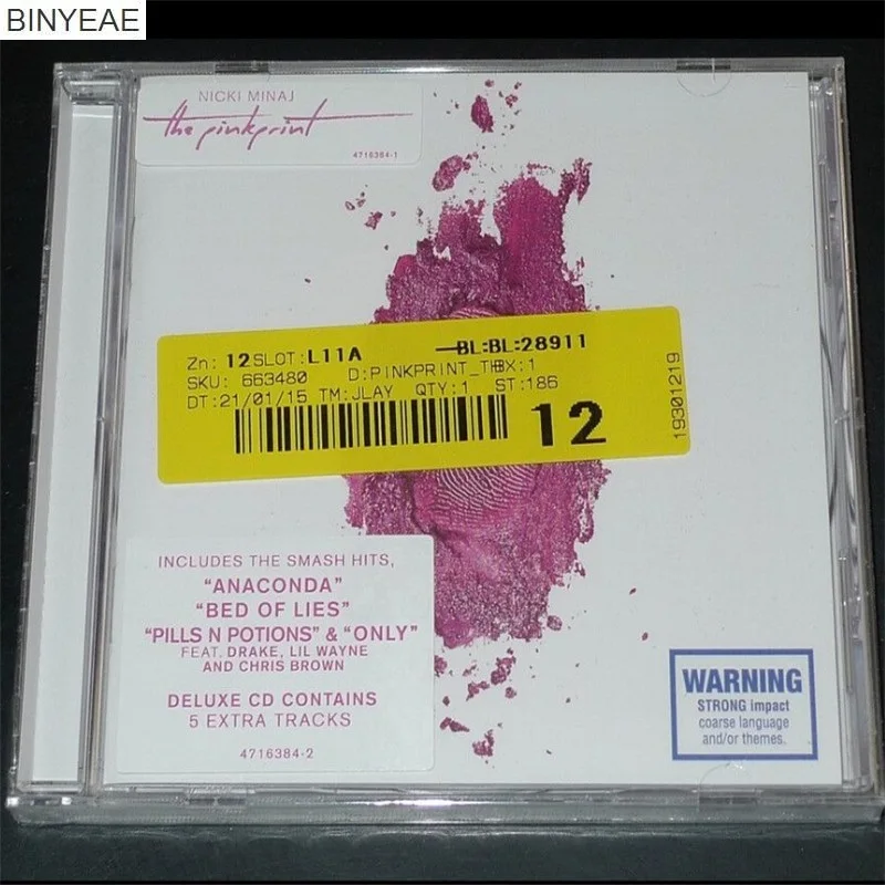 Binyeae-Новый CD уплотнение: Nicki Minaj: Pinkprint (Deluxe) 21 песенку свет диск [Бесплатная