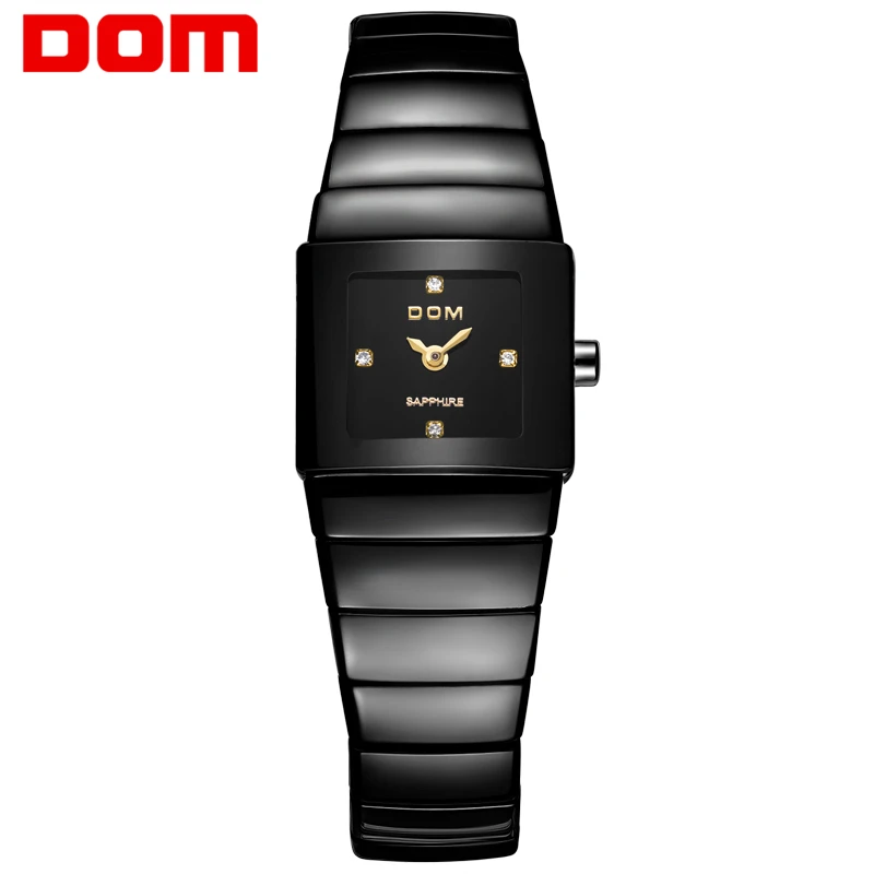 

DOM 2017 New Original Fashion Luxury Brand Women Korean Business Watch Female Waterproof 3Bar Ceramic Quartz Women Wrist Watch