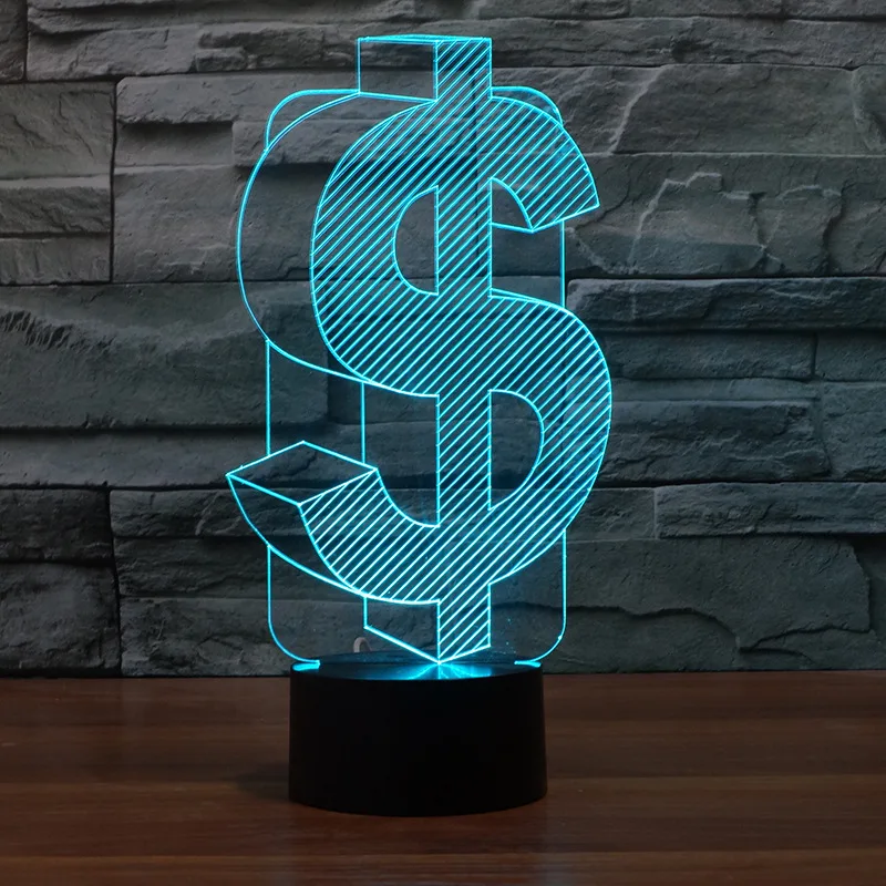 Export 3D led Lamp Acrylic Touch controlled Visual Stereo Gift Night Lovely cartoon children's toys Led Light | Лампы и освещение