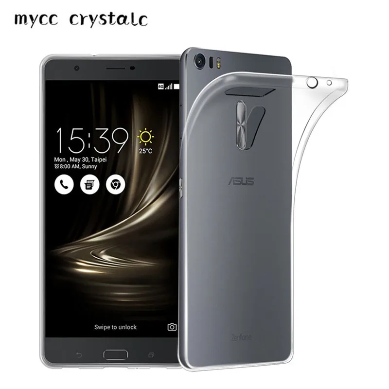 Для Asus Zenfone 3 Ultra ZU680KL 6 8 дюйма Прозрачный мягкий чехол из ТПУ Тонкий силиконовый