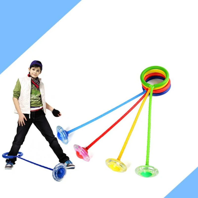 1 Piece PU Flashing Wheel Ball Outdoor Fun Toy Balls Classical Skipping