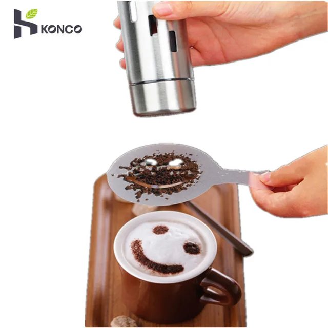 Cheap KONCO 16Pcs Coffee Drawing Mold Coffee Foam Spray Template, Cafe Printing Garland Mold Stencils for Barista Coffee Decoration Cheap KONCO 16Pcs Coffee Drawing Mold Coffee Foam Spray Template, Cafe Printing Garland Mold Stencils for Barista Coffee Decoration