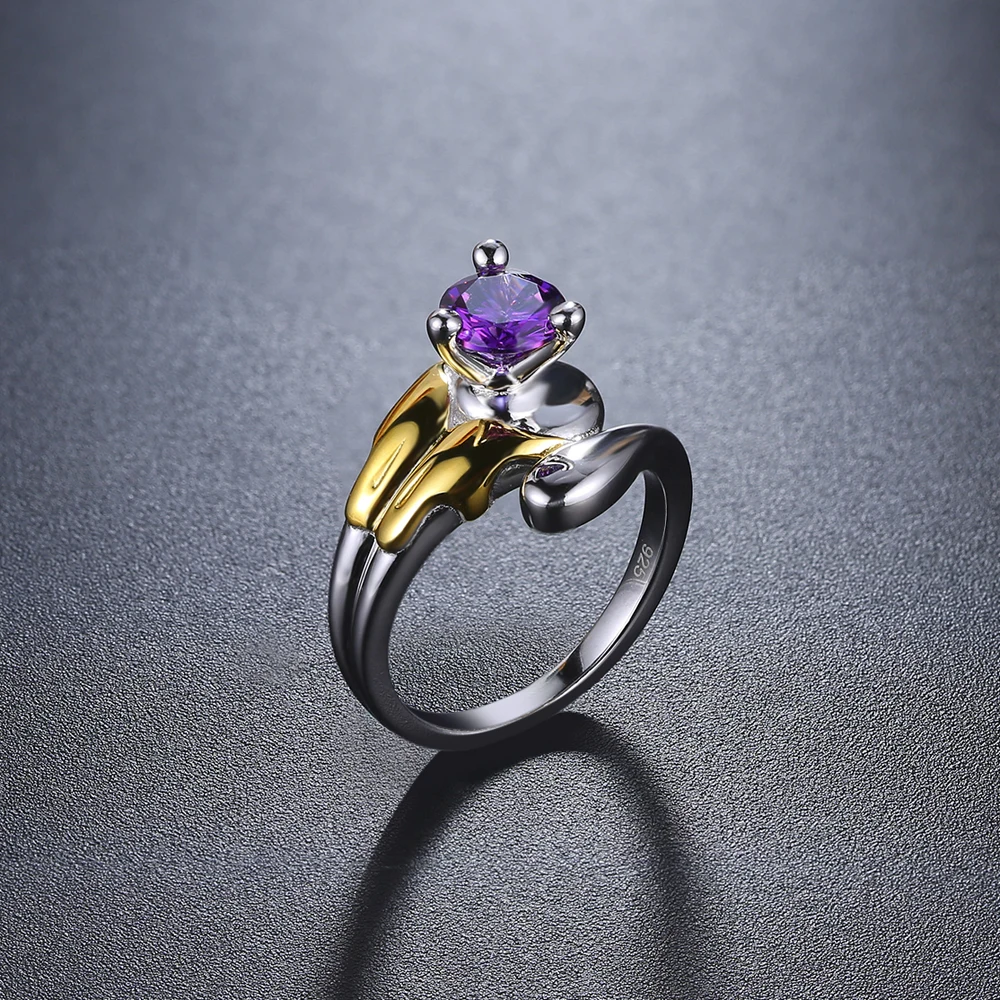 

Anime Pokemon Go Mewtwo Mewtu Cosplay Luxury Real Solid 925 Sterling Silver Ring Couple Ring Jewelry Gift