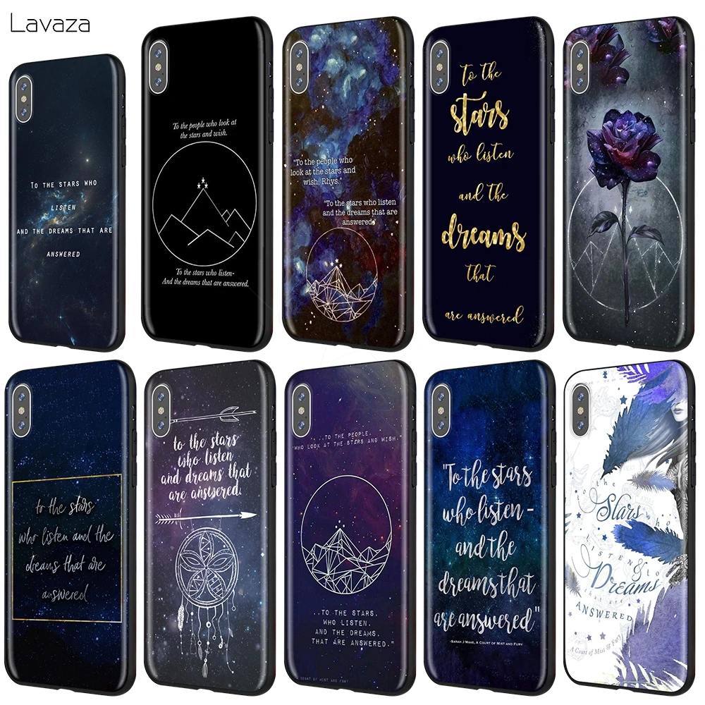 Lavaza суд тумана и ярости Sarah J Maas чехол для iPhone 11 Pro XS Max XR X 8 7 6 6S Plus 5 5S se